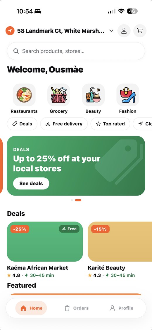 AJIL app home screen